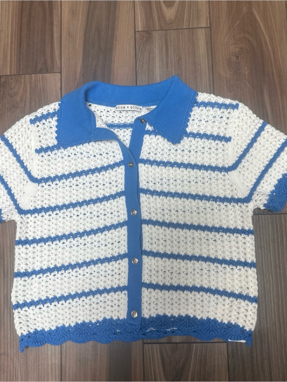 ALICE + OLIVIA
Randall Open Stitch
Cotton Blend
Cardigan Size - s - Picture 6 of 10